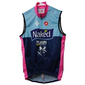 Castelli Cycling Wind Vest Mens Small Pass-Through Zip Side Access Sleeveless